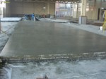 Buffing rigid seamless floors according to the DIN 1100 standard
